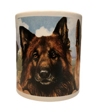 Kaffeebecher - Sammlertasse - Hund - Schäferhund - Otter House - Made in England