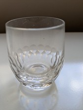 Schnapsglas 3 Stk Glas o. Kristall mit Muster Vintage gebraucht