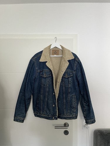 Vintage jeansjacke lammfell - vintage,