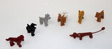 8x SCHLEICH Minis Hunde dogs Schnauzer Setter Dackel Pudel Boxer Schäferhund gut