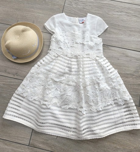 Festliches kleid weiß 128 - weiß, gr.