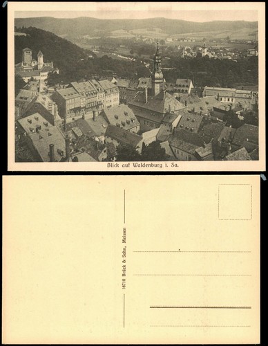 Ansichtskarte waldenburg - ansichtskarte,