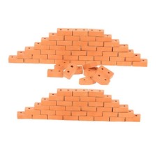  100 Stück Mini-Ziegel für Puppenhaus: DIY-Miniatur-Mauersteine zum Bauen von