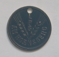 Wertmarke der LPG Großrudestedt (Kreis Erfurt/Thür.), Schichtstoff, 25 mm