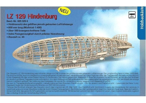 Holzbausatz zeppelin 129 - holzbausatz,