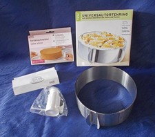 TCM Universal-Tortenring + Tortenschneider - NEU