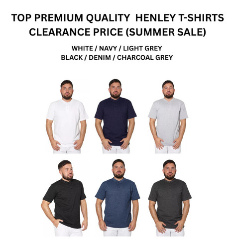 Herren henley shirt kurzarm - henley,