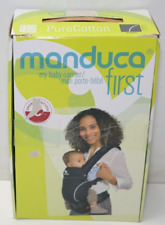 manduca FIRST Babytrage Baby und Kindertrage ab 3,5 kg bis 20Kg, Farbe:Dark Grey