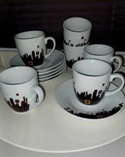 Espresso Tassen + Unterteller Set 12tlg