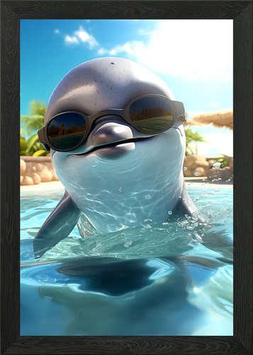 Delfin niedliche liebe - delfin,