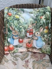 Superweicher Kissenbezug Erntehase Kaninchen 45 cm x 45 cm