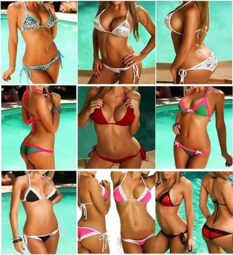 Damen sexy push bikini set - push-up,