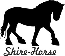 2 x Auto Aufkleber SHIREHORSE