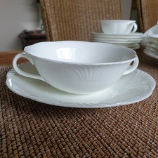 V&B  ARCO WEISS   Suppentasse mit Untertasse  VILLEROY&BOCH mehr