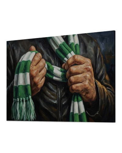 Fußball fan gemälde schal - fußball,