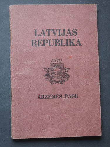 Reisepass lettland latvijas - lettland,