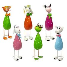 Metall Gartenfiguren Tierfiguren Haustier Dekoration verschiedene Motive