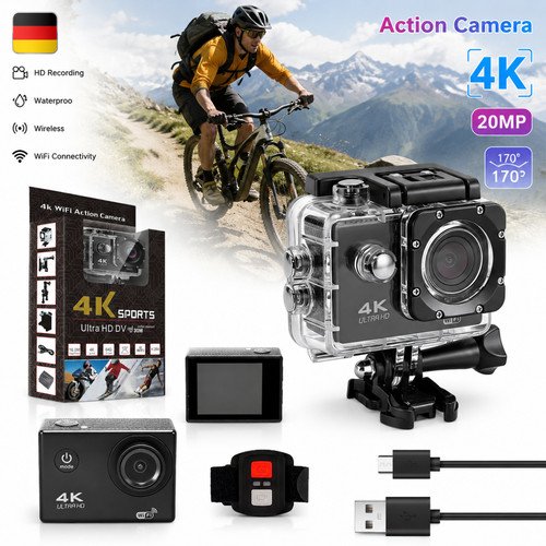 Actionkamera wifi 20mp - wifi,