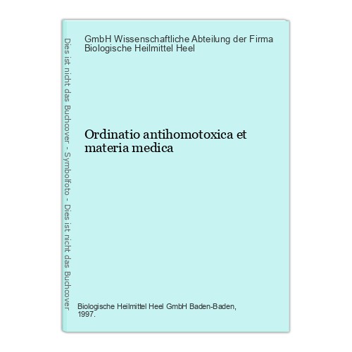 Ordinatio antihomotoxica - , et