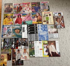 Strickanleitungen Strickzeitschriften Konvolut 1980er / 90er-Jahre Stricken 