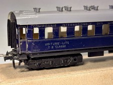 Trix Express 20/167 blauer Wagon-Lit CIWL Schlafwagen von ca. 1938 Vorkrieg