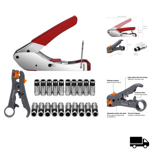 Kompressionszange set rg59 - kompressionszange, rg6