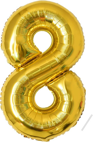 Geburtstag zahlen luftballon - , 8