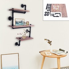 3 Tier Retro Holz Wandregal