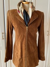 Ziegenveloursleder-Jacke Gr.38