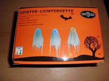 Halloween Deko Geister Lichterkette