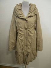 Erich Fend Mantel Trenchcoat Taschen Kragen beige Gr.42 (Sch41-10)