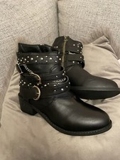 Stiefel Vintage Gr. 39 Schwarz