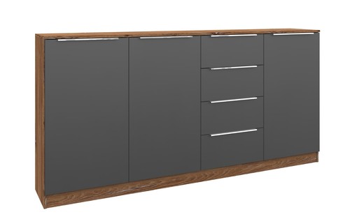 Highboard 200cm weiß - highboard,