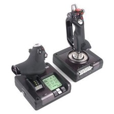 Logitech 945-000003 Saitek X52 Pro Flight Control System Joystick and speede ~E~