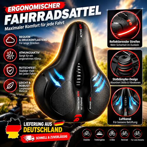 Alpensattel komfort gel - 3.0, komfort+