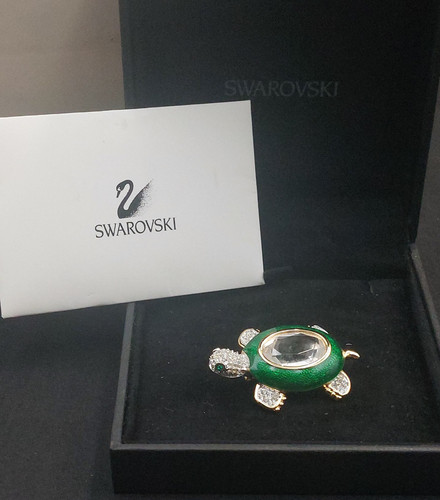 Swarovski schildkröte brosche - schildkrÖte,