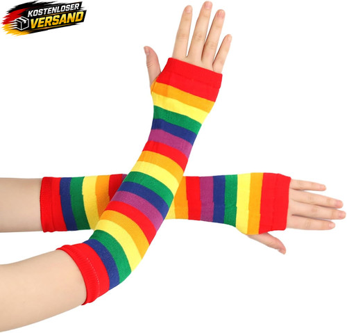 Bunte fingerlose armstulpen - fingerlose,