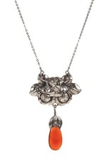 Jugendstil Collier mit Karneol