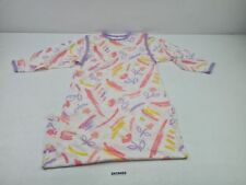 Schlafanzug Schlafkleid Mädchen DDR weiß lila orange Größe 116 Vintage #2410492