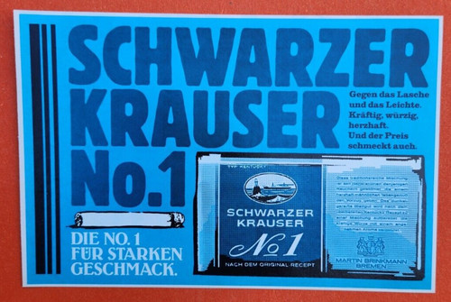 Schwarzer krauser no 1 - 22.,