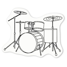 Aufkleber Sticker "Schlagzeug