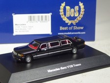 (KI-10-34) BOS Mercedes 500 SEL W126 Trasco Stretch Limousine in 1:87 in OVP