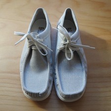 Damen Schuhe Grashopper Mokassins v Sioux Gr. UK 6 F / EU 39 silber Glitzer NEU