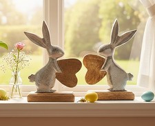 2er set osterhasen - mit, herz