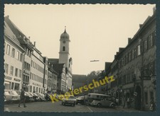Foto Kaufbeuren Kaiser-Max-Str. Geschäfte Autos VW Käfer Bulli Ford Taunus 1966