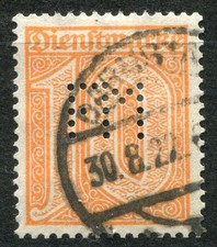 DR Dienst Nr. 65 mit Lochung FM gestempelt Fotoattest BPP Mi. 900 Euro Kabinett