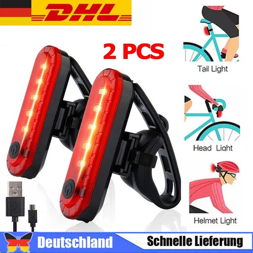 Usb aufladbar 2pcs - usb, fahrrad