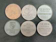 Porsche Kalender Münzen Medaillen -  1977, 1982, 1986, 1988, 1989 - limitiert