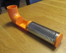 Space Age Original Schreibtisch-Organizer Stiftehalter Briefsortierer Orange 70e