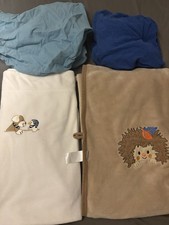 2x Baby Kuscheldecke sterntaler bunt + cremeweiß + 2 bettlaken Für babybett